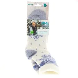 AIRPLUS Femme - Chaussettes flocons Taille 35-41 bleu