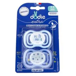 DODIE Extra - Sucette Anatomique jour/nuit Duo 0-6m