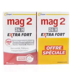 MAG 2 Extra-Fort 24h 45 comprimés lot de 2