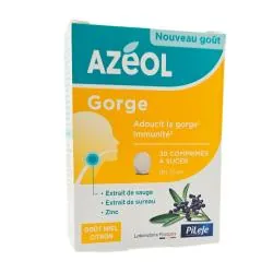 PILEJE Azeol Gorge miel citron x30 à comprimés à sucer