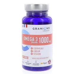 GRANIONS Oméga 3 1000mg Cerveau Coeur & Vision x60 capsules