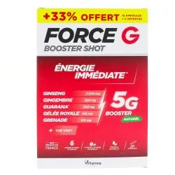 VITAVEA FORCE G Booster Shot - Energie Immédiate x15 Ampoules + 5 Offertes