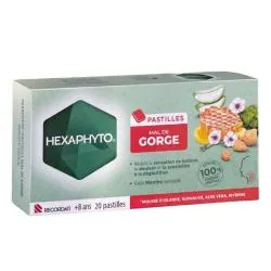 HEXAPHYTO Pastilles mal de gorge x20