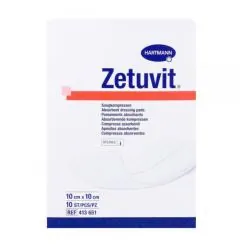 ZETUVIT Pansements absorbants 10cm x 10cm boite de 10