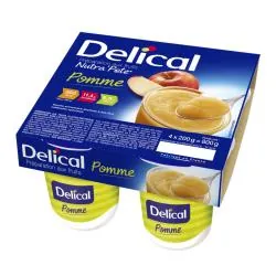 DELICAL Nutra'Pote Dessert fruité Pomme 4x200g