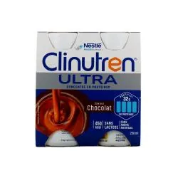 CLINUTREN Ultra concentré en protéines Saveur Chocolat 4x200ml