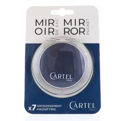 VITRY Cartel - Miroir de sac grossissant x7 rond gris