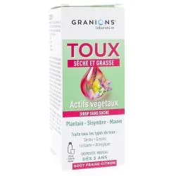 GRANIONS Sirop Toux Sèche Et Grasse - Actif végétaux 120ml