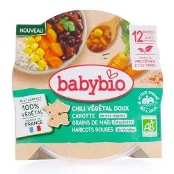 BABYBIO Végétal - Chili Végétal Doux Carotte Grains de Maïs Haricots Rouges +12 Mois Bio 230 g