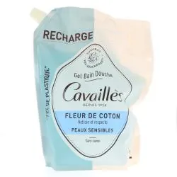 CAVAILLES Gel bain douche fleur de coton eco recharge 1l