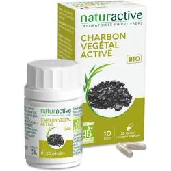 NATURACTIVE Charbon végétal activé bio x20 gélules