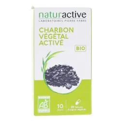 NATURACTIVE Charbon végétal activé bio x20 gélules
