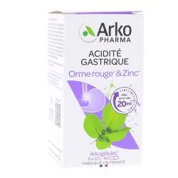 ARKOPHARMA Arkogélules - Acidité Gastrique Orme rouge & Zinc x40 Gélules