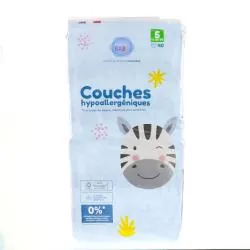 PHARMABABY Couches hypoallergéniques taille 5 - 11à25kg x40 couches
