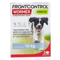 FRONTLINE Frontcontrol Wormer - Vermifuge Pour Chien x2 comprimés
