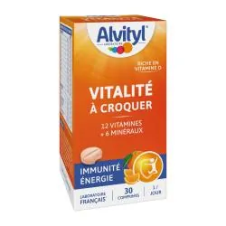 ALVITYL Vitalité - Vitamines et minéraux goût Orange x30 Comprimés