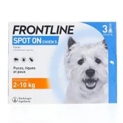 FRONTLINE Spot On - Chien S x3 pipettes