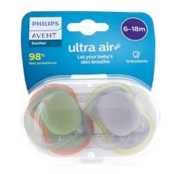 AVENT Ultra Air - Sucettes 6-18 mois neutre