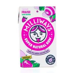 MILLIWAYS Super Natural Gum x10 goût fraise