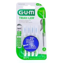 GUM Trav-ler - Brossettes interdentaires n°1414 Taille 3 1.1 mm x4