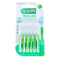 GUM Trav-ler - Brossettes interdentaires n°1414 Taille 3 1.1 mm x6