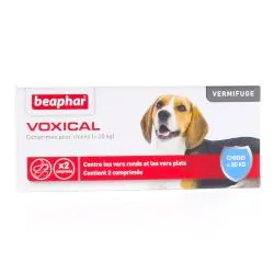 BEAPHAR Voxical - Vermifuge chiens -20kg