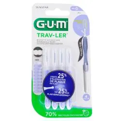 GUM Trav-ler - Brossettes interdentaires n°1312 Taille 0.6mm x4