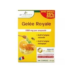 LES 3 CHENES Gelée Royale 1000 mg x20 Ampoules