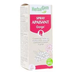 HERBALGEM Spray Apaisant Gorge Bio 15ml
