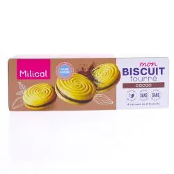 MILICAL Mon Biscuit Fourré Saveur Cacao 4 sachets de 2