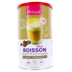 MILICAL Boisson hyperprotéinée boîte goût cappuccino 420g