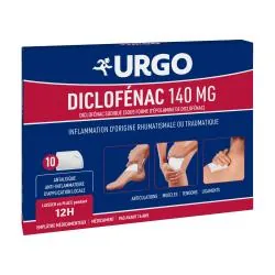 URGO Diclofénac 140mg x10 emplâtres