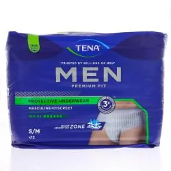 TENA Men Sous-vêtement Absorbant Premium Maxi taille S/M X12