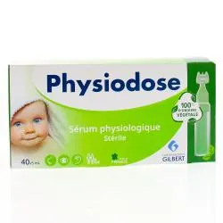 PHYSIODOSE Sérum physiologique Stérile 40x5ml boite de 40 x 5ml