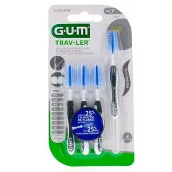 GUM Traveler brossettes interdentaires n°1619 - 2.6mm x4 brossettes