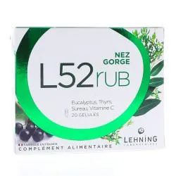 LEHNING L52 RUB Nez Gorge x20 gélules