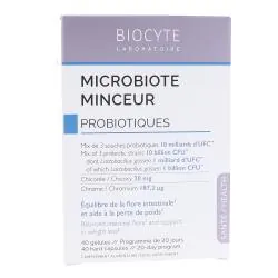 BIOCYTE Microbiote minceur Probiotiques x40 gélules