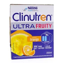 CLINUTREN Boisson Ultra Fruity saveur Orange brique 4x200ml