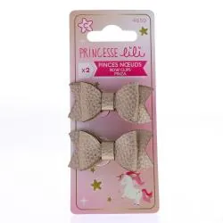 PRINCESSE LILI Pinces Nœuds x2