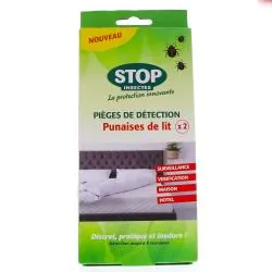 STOP INSECTES Pièges de détection Punaises de lit x2