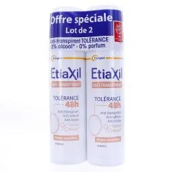 ETIAXIL Tolérance Déodorant Anti-Transpirant 48h 150ml lot de 2