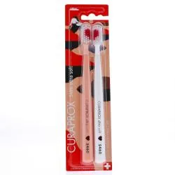 CURAPROX CS 5460 Ultra Soft - Brosse à dents lot de 2 - edition love