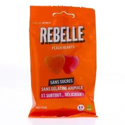 REBELLE Peach Hearts Acidulés 50g