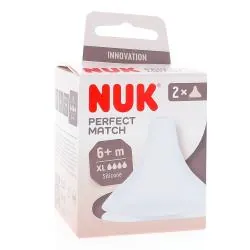 NUK Perfect Match - Tètines en silicone souple taille xl