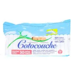 COTOCOUCHE Couche 100% coton taille 2 x30 couches