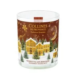 COLLINES DE PROVENCE Bougie Parfumée Noisette Gourmande 75g