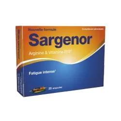 SARGENOR Arginine & Vitamine B12 x20 ampoules