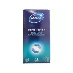 MANIX Sensitivty - Préservatif sans latex x10