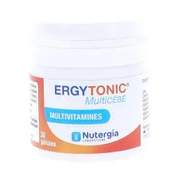 NUTERGIA Ergytonic Multicébé Multivitamines x30 gélules
