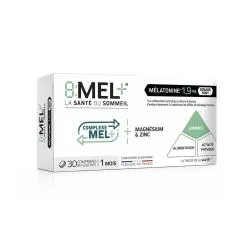 8MEL+ Mélatonine 1,9mg x30 comprimés